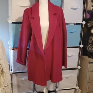 NWOT Rachel Zoe wool open front jacket